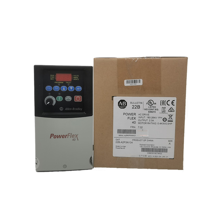 0.4 KW 0.5 HP Ab Powerflex 40 22B-A2P3N104 Frequency Converter