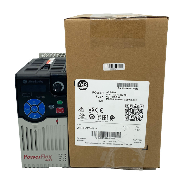 PowerFlex Allen Bradley 525 Drive Brand New 25B-D6P0N114